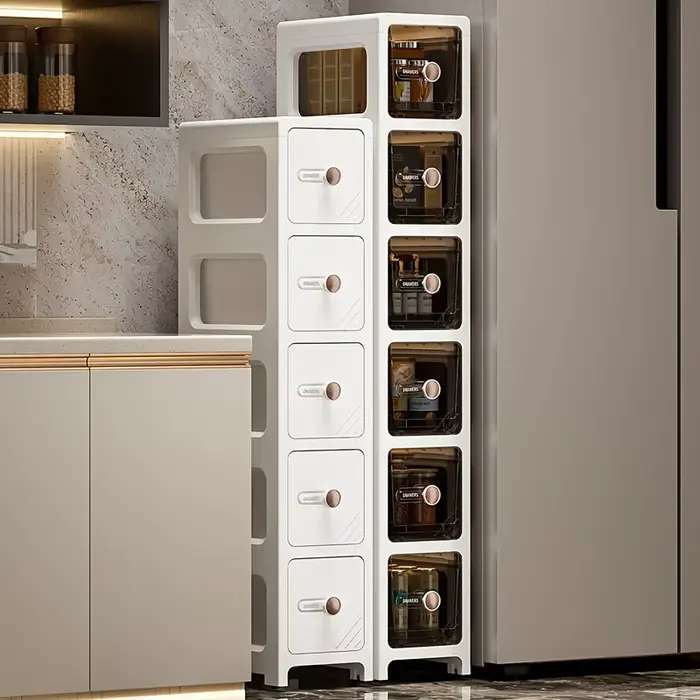 Armoire de rangement à espace étroit pour la maison - Style tiroir