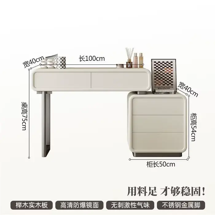 Ensemble De luxe coiffeuse chambre grand Design moderne coiffeuse blanc esthétique Espejos De Pared 