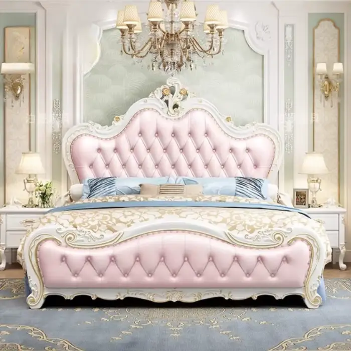 180x200cm cadre pleine grandeur lits doubles Queen Twin luxe King Size chambre lits hauts tête de li