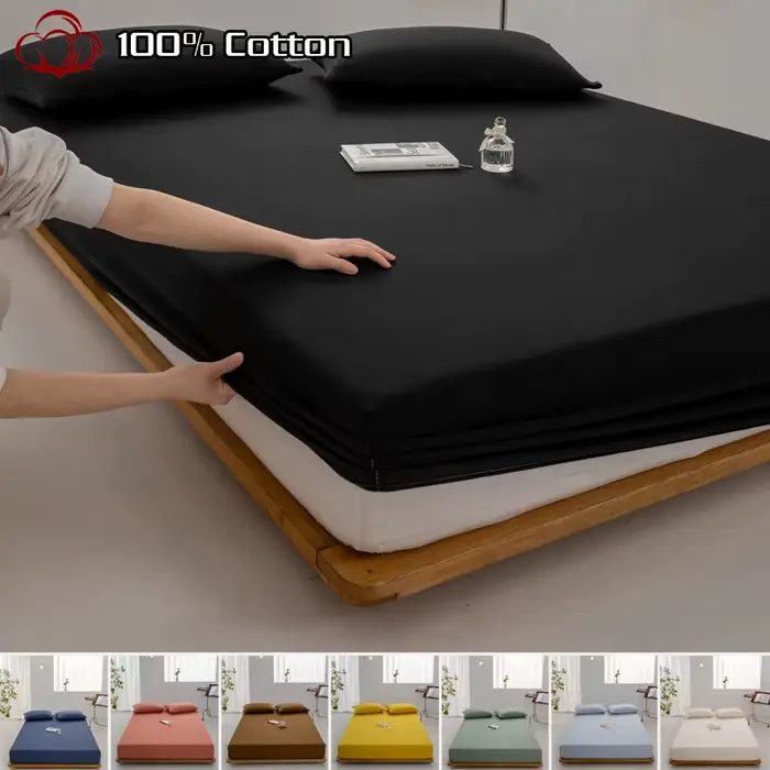 Drap-housse en coton doux