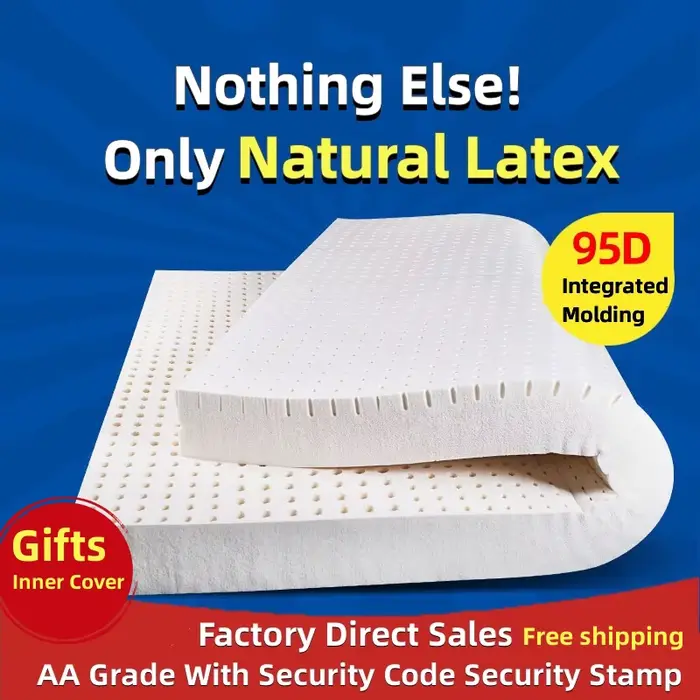 Matelas en Latex naturel 100% thaïlandais, tapis en Latex haut de gamme, Source liquide pliable, tap