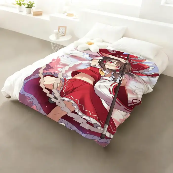 Couverture douillette en flanelle légère et agréable pour la peau, inspirée du jeu Bullet Hell de Th