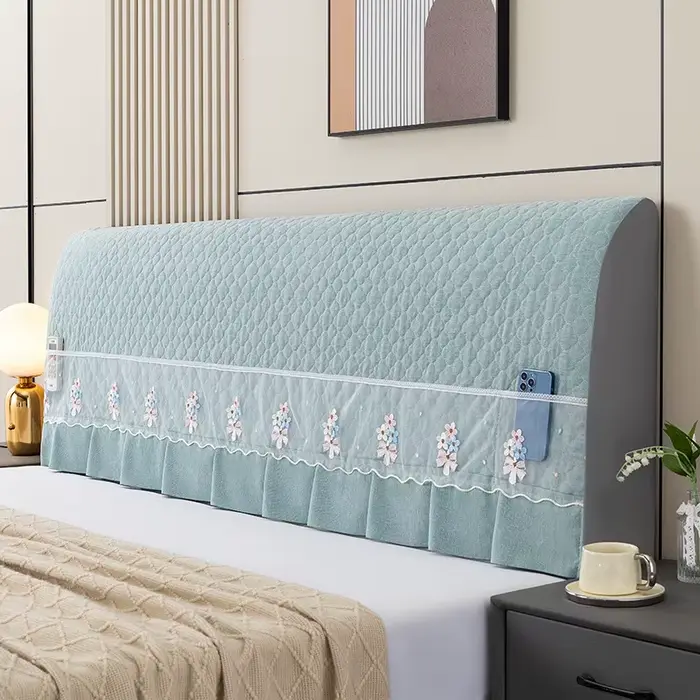 Housse de tête de lit nouvelle, universelle, anti-poussière, durable, entièrement enveloppante, mate
