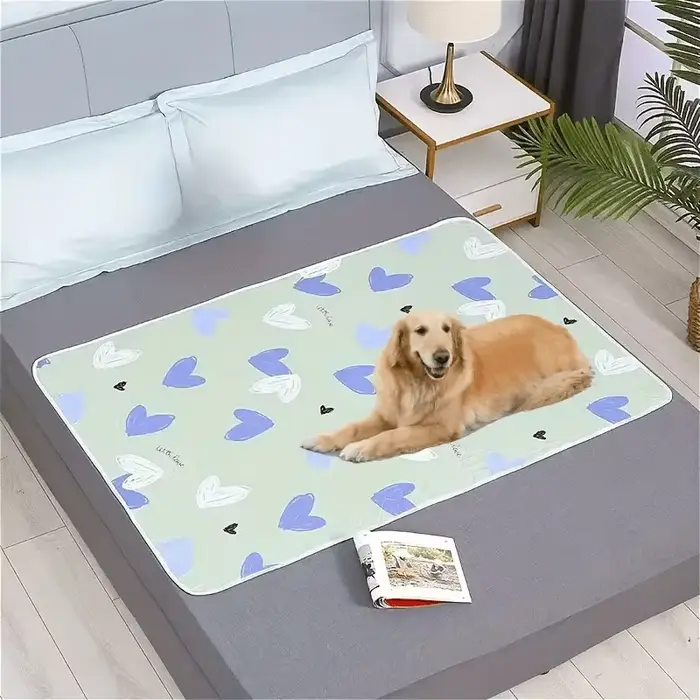 Coussin de protection de lit antidérapant lavable et réutilisable – Tapis de soin épais et durable en fibre de