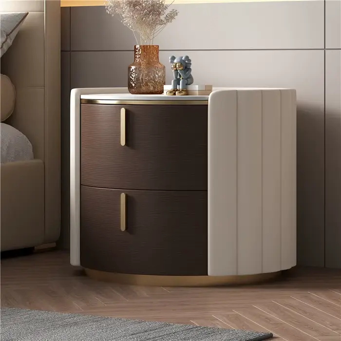 Tables De chevet De Style rond, tendance italienne, esthétique, gain De place, meubles De maison sim