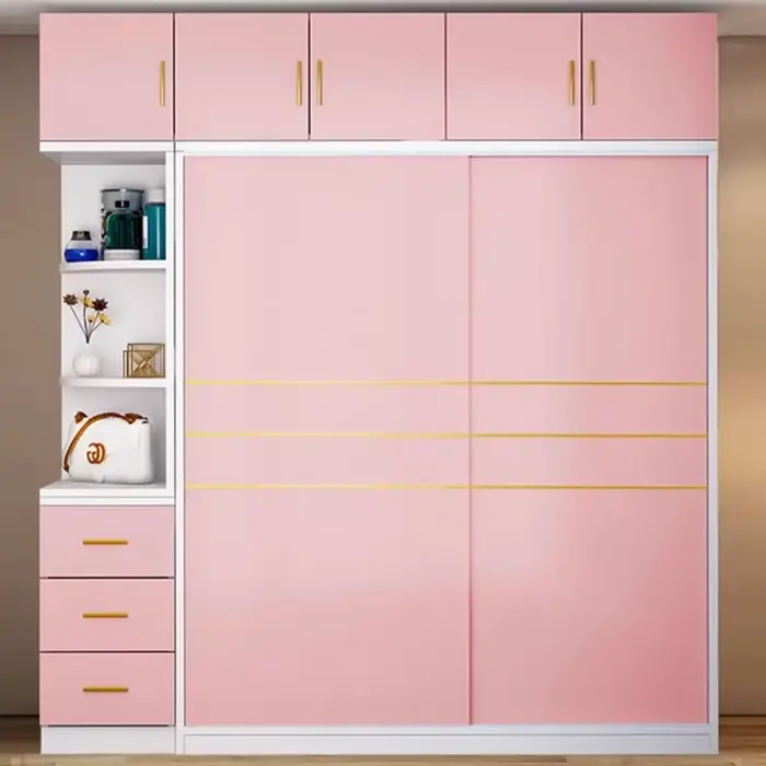 Armoire De Rangement pour enfants en bois massif King Size Kawaii chambre