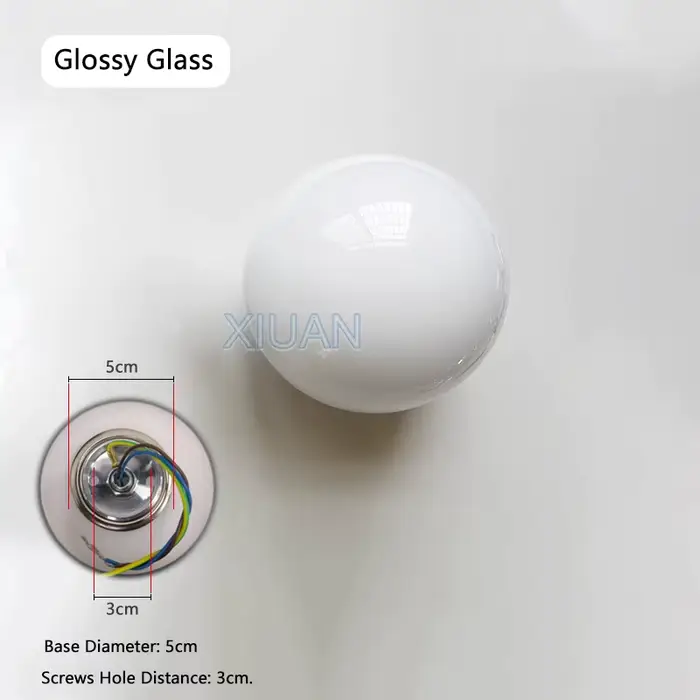 Lampe boule de verre moderne chambre chevet appliques 110V 220V applique murale ronde en verre pour 