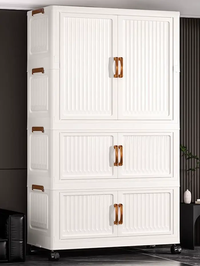 Armoire de rangement pliable pour bébé, Installation gratuite, petite armoire multicouche pour enfan