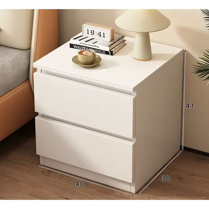 Table de chevet simple et multifonctionnelle avec rangement à pompe, petite armoire de chevet pour c