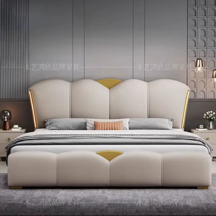 Chambre tiroir lit double Table de chevet princesse lit de couchage rangement salon cadre Muebles Para El Hogar maison accessoires