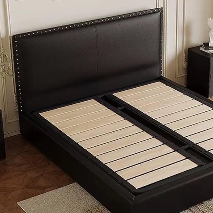 Chambre à coucher double fantaisie paresseux lit nordique femme luxe moderne tête de lit haute cadre 180x200 Camas matrimoniales accessoires pour la maison