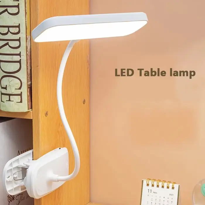 360 °   Lampe de Table d'étude Flexible avec Clip USB lampe de bureau de nuit à intensité variable v