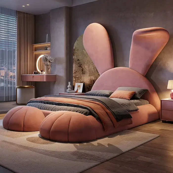 Queen Size lit Unique multifonction luxe filles dormir Design lit maquillage moderne Muebles Para dortoir meubles de maison