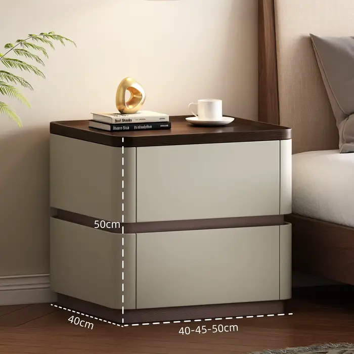 Table de chevet décorative dissimulée, table de chevet étroite de luxe pour chambre à coucher, table