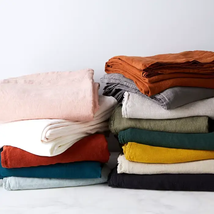Drap de lit en lin pur 100%