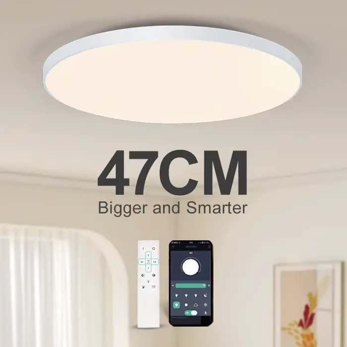 MARPOU plafonnier intelligent lampe à LED pour chambre grandes plafonniers lumières LED avec télécom