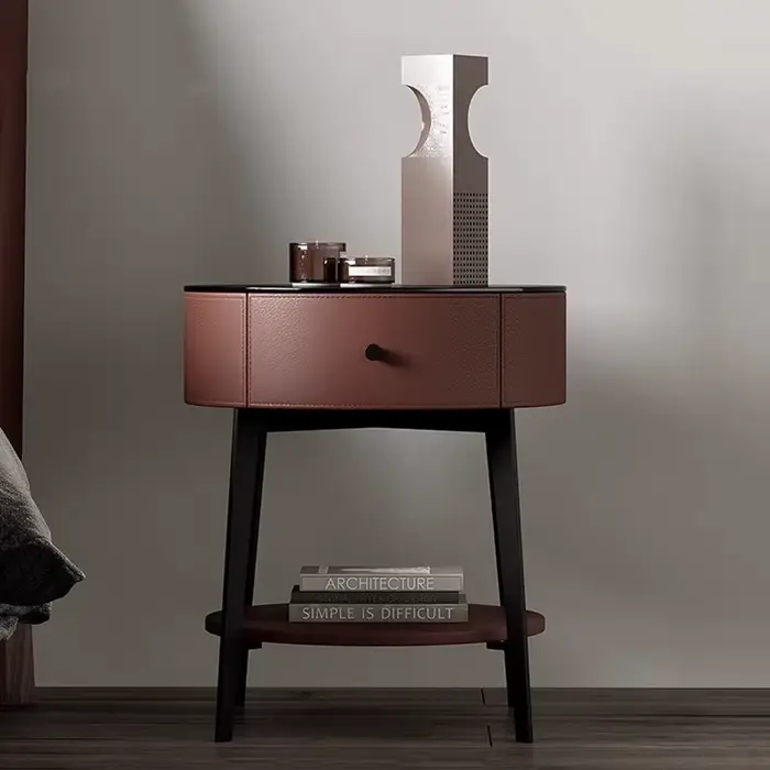 Table de chevet moderne de luxe avec rangement