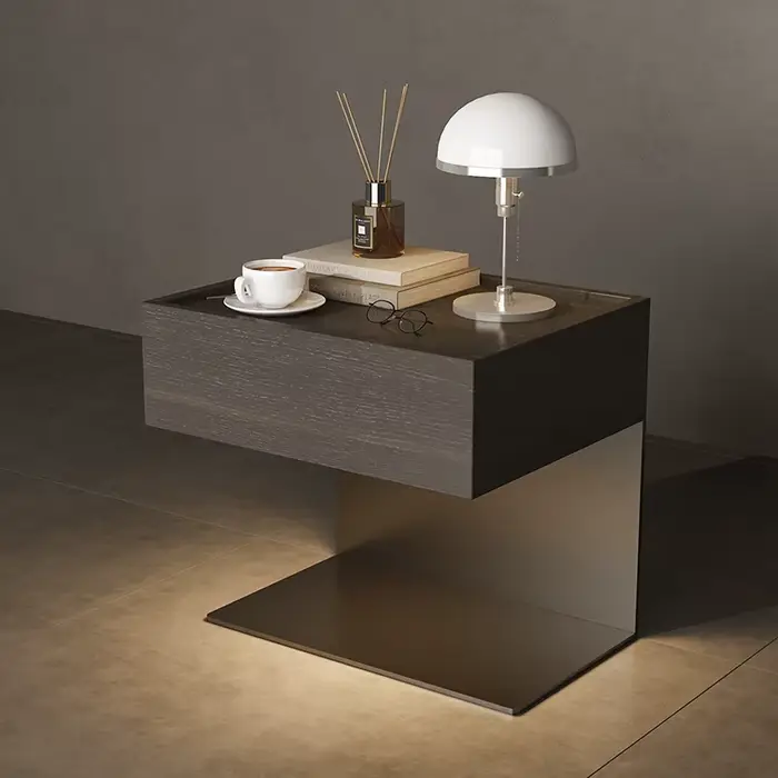 Tables De chevet uniques européennes avec rangement, tables De chevet multifonctions simples et élég