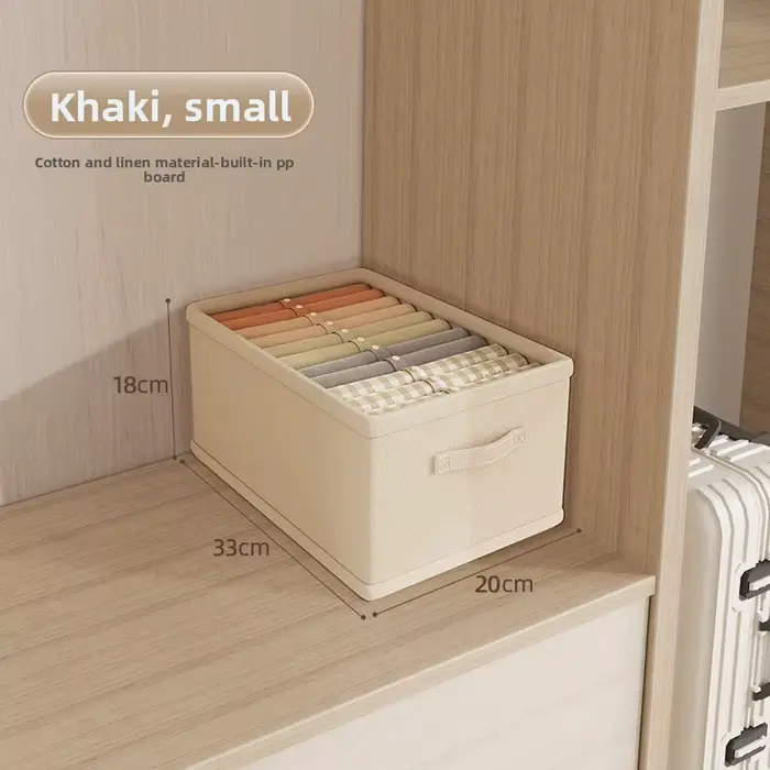 Organisateur de rangement pour armoire, boîte de rangement à compartiments pour vêtements, chaussett