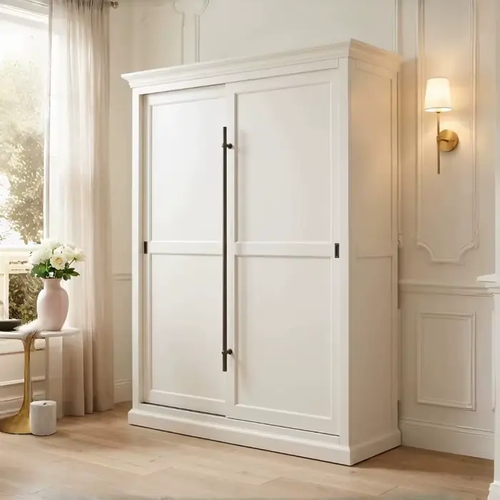 Armoire coulissante intégrée à économie d'espace pour vêtements