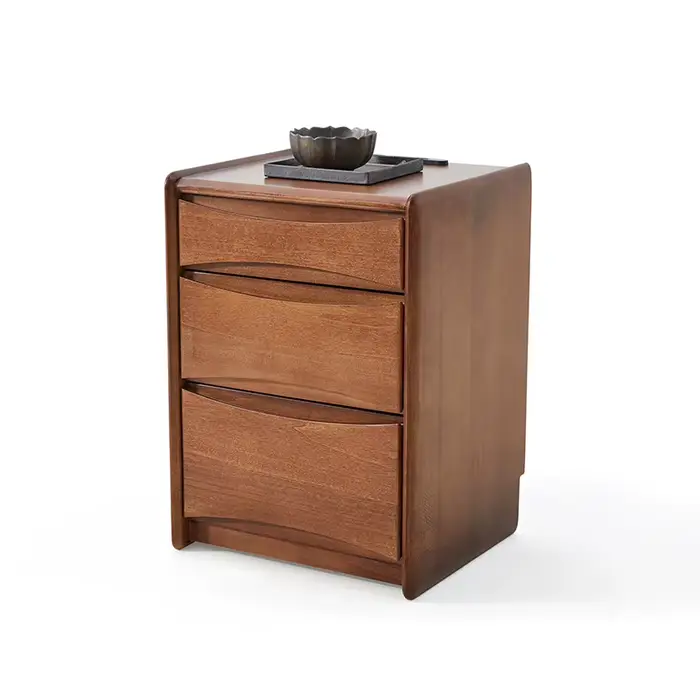 Table de chevet de chambre à coucher de table de chevet en bois moderne avec le stockage pour l'usag