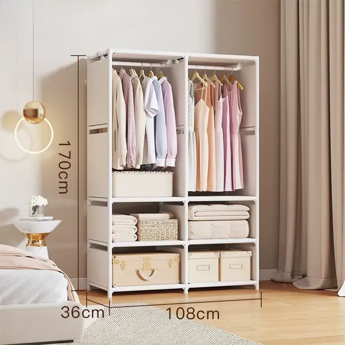 Nouvelle armoire de chambre à coucher, montage simple, économique, robuste, durable, idéale pour app