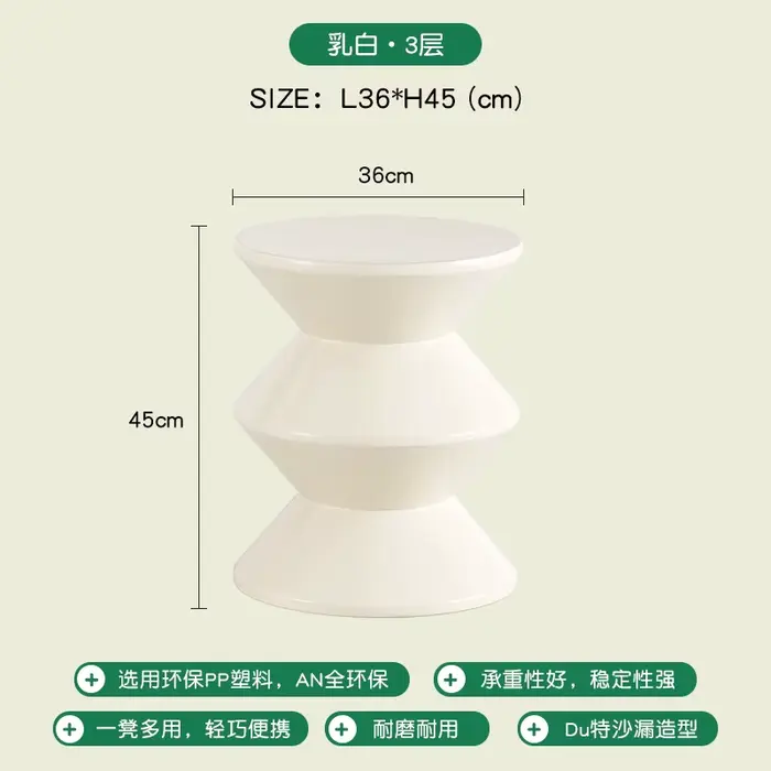 Table De chevet nordique Kawaii, moderne, tendance, élégante, ronde, esthétique, meubles pour chambr