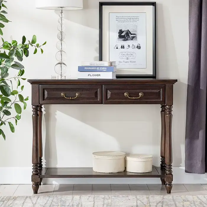 Table Console rectangulaire de rangement avec tiroirs